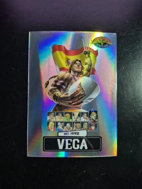 PSA MAGAZINE STREET Fighter 2 VEGA + SEALED Promo Pack Card