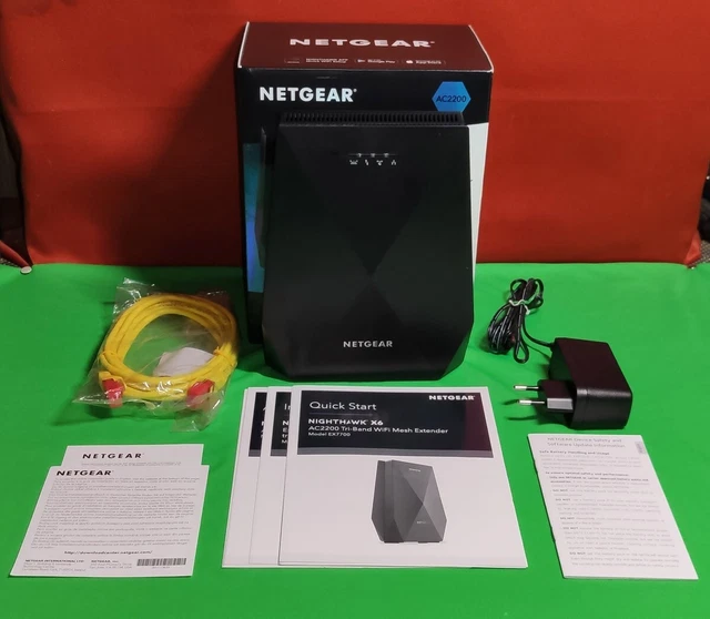 NETGEAR EX7700 - X6 Tri-Band AC2200 WLAN Mesh Repeater + Verstärker & 2x LAN 3