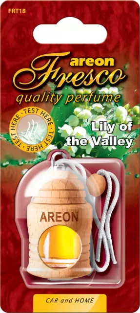 2x Original Areon Fresco Perfume Scent Container Air Freshener Lily