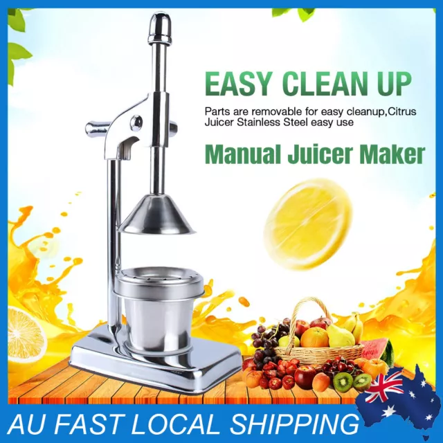 Commercial Manual Hand Press Squeezer Orange Citrus Fruit Extractor Juicer Home