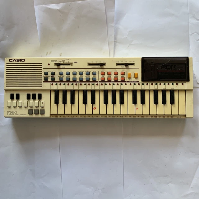 CASIO PT80 ELECTRONIC Musical Instrument Mini Keyboard used WORKING