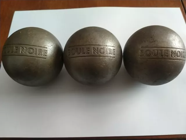 Boules de pétanque Triplette BOULE NOIRE COU 700g T15 72 Mm Livraison Offerte !!