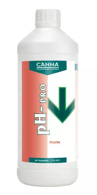 Canna PH- Wuchs 1 L 17%  pH minus Blüte pH-Regulator für die Blütephase ph Down