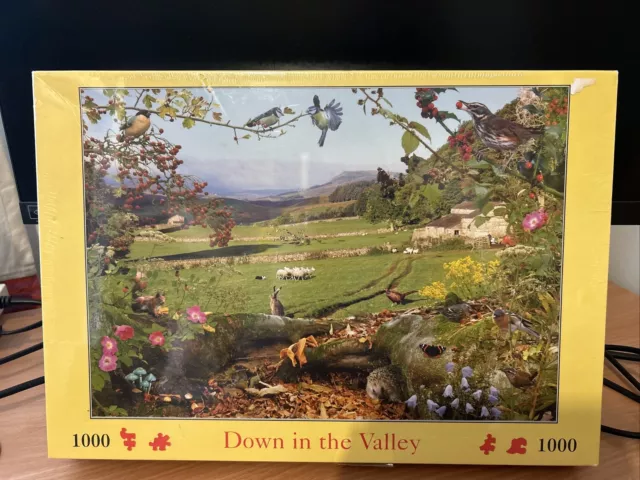 House Of Puzzles HOP 1000 Piece Jigsaw Puzzle Down In The Valley New & Sealed