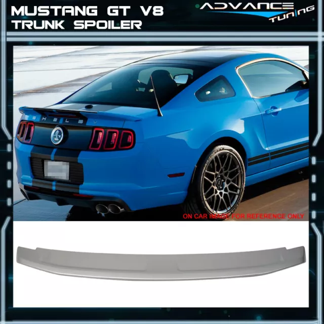 Fits 10-14 Mustang GT V8 OE Factory Trunk Spoiler Painted Brilliant Sliver #UI