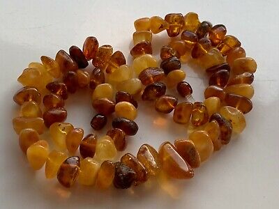 Natural Vintage Amber Beads Antique Baltic Old Necklace 45,42 gr.