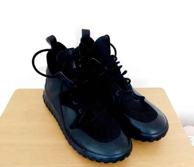 Mens Adidas Originals Tubular AQ8434 x Black Shoes Sneakers Lace-Up Size 13 2