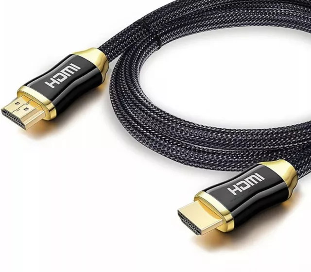 PREMIUM 50cm Long HDMI TV Cable High Speed v2.0 HD 4K 3D  PS3 PS4 XBOX ONE SKY