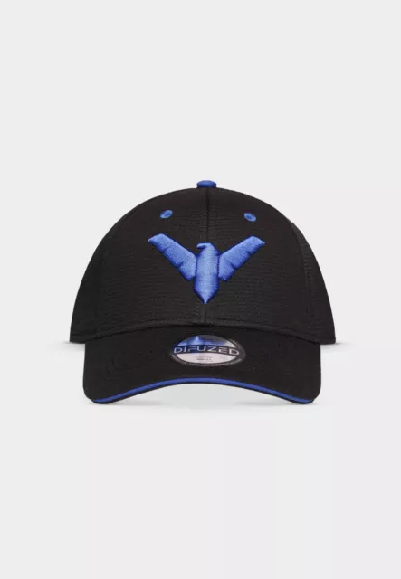 Dc Comics Batman Nightwing Symbol Black Snapback Curved Visor Baseball Cap