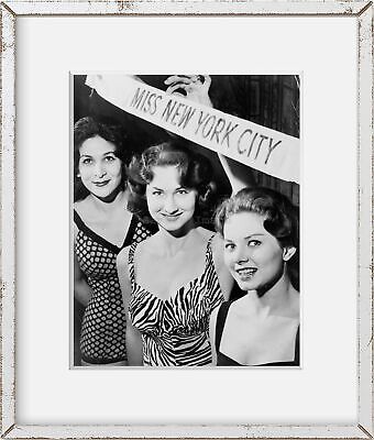 1960 photo Grace Downs Airline Hostess School 447 15 Ave., Miss NYC Contest g b2
