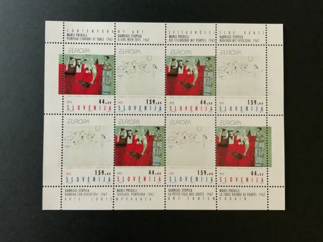 Briefmarken Slowenien 1993 Europa CEPT Kleinbogen Slovenija postfrisch