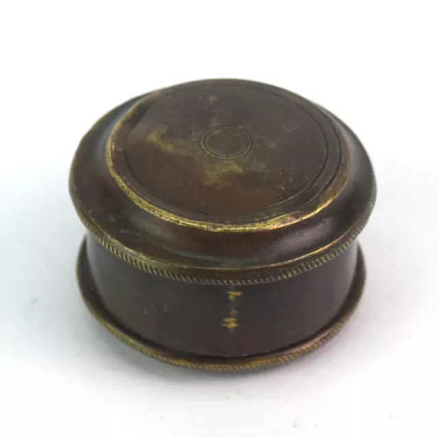 Indian Collective Betel Lime Paste Box – Vintage Brass Chunna Dani Box G65-37