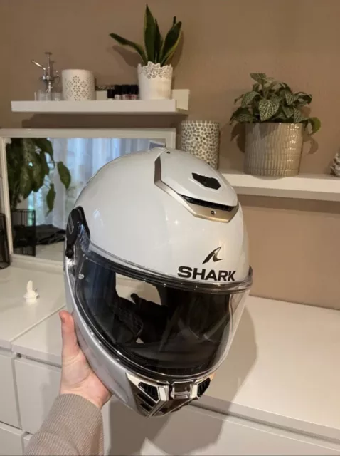 Shark Spartan RS Weiß/Silber - Größe S