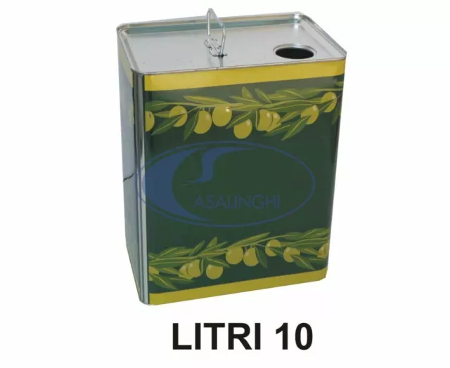 Tanica Metallo X Olio Lt.10 Con Tappo