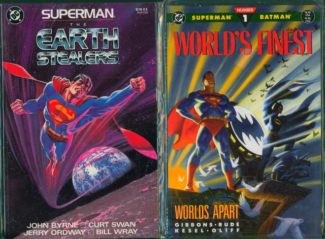 Superman Earth Stealers & World's Finest No. 1 Modern John Byrne NM