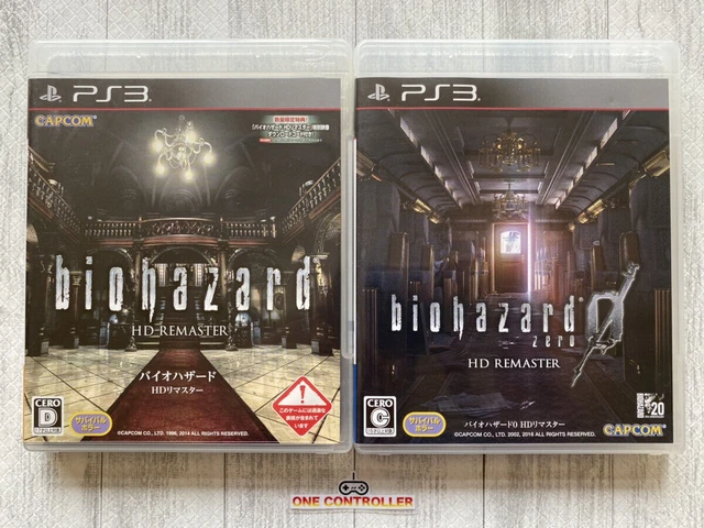 SONY PS3 BioHazard Resident Evil HD Remaster & 0 Zero HD Remaster from Japan
