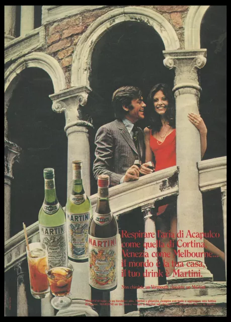 Anni ' 70  * Pubblicità Originale "Martini, Venezia" Italia