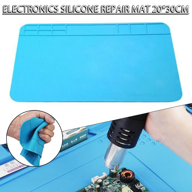 New Small Electronics Repair Mat 20*30cm Silicone Soldering Pad Work F