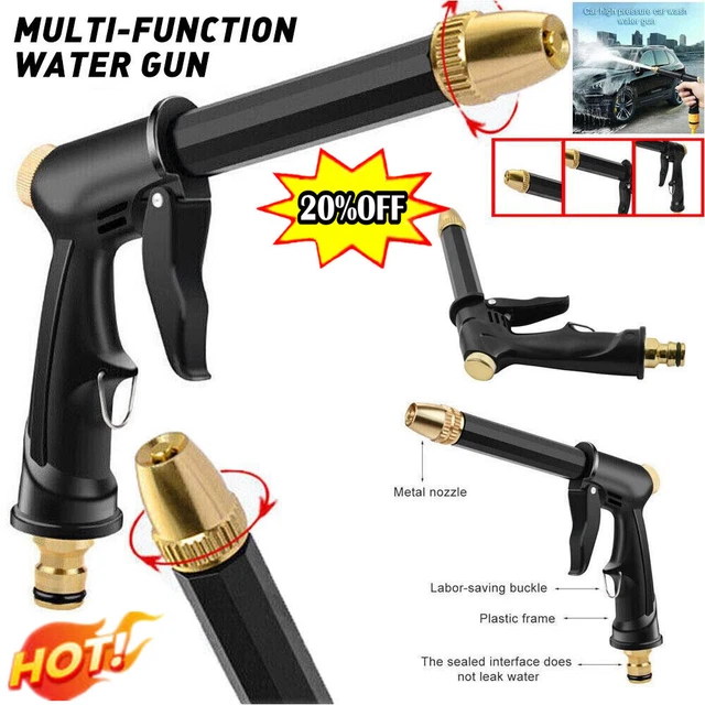 1X Hochdruck Wasser Spritzpistole Metall Messing Düse Garten Schlauch HOT NEU