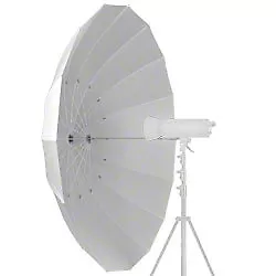 walimex Studioschirm Durchlichtschirm transparent / weiß Ø180cm 3
