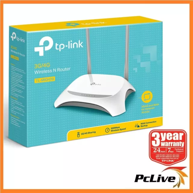 TP-Link TL-MR3420 Wireless N 300Mbps 3G 4G Router WIFI USB WPS Parental Control