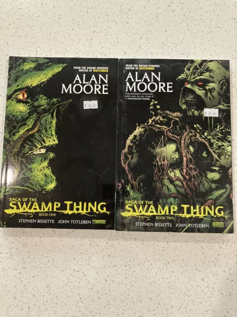 Saga of the Swamp Thing  Volume 1 And 2 Alan Moore TPB Vertigo