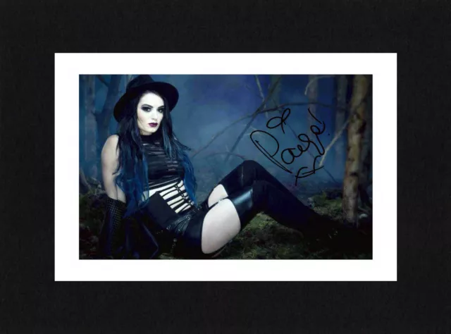 8X6 Mount PAIGE Signed PHOTO Print Gift Ready To Frame WWE Wrestling Diva