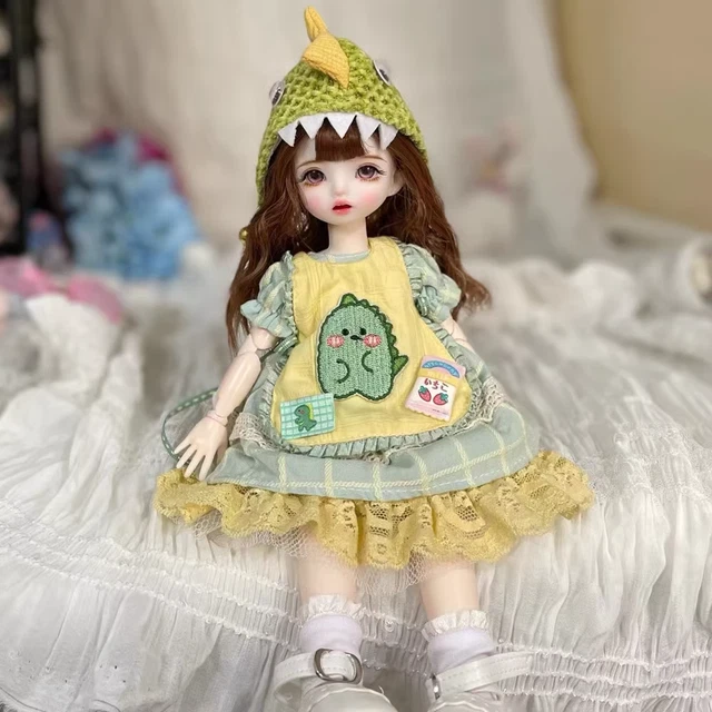 1/6 BJD Doll Girl Hand Painted Faceup Clothes Shoes Hair Eyes Kids Full Set Gift