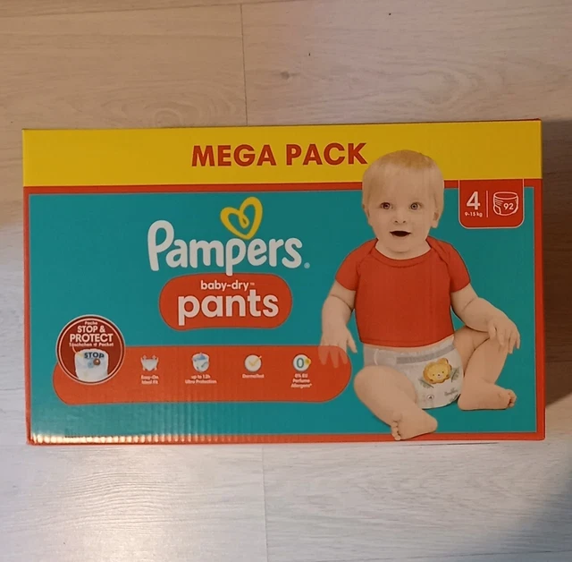 92 Couches culottes Pampers Baby Dry Pants Taille 4