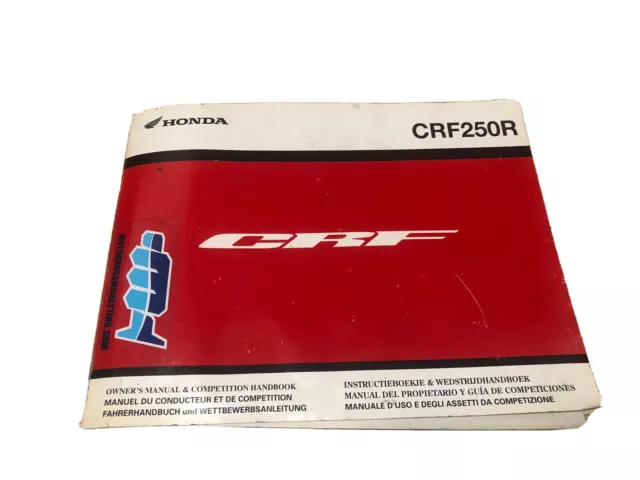manuale / Libro honda CRF 250 R 2012