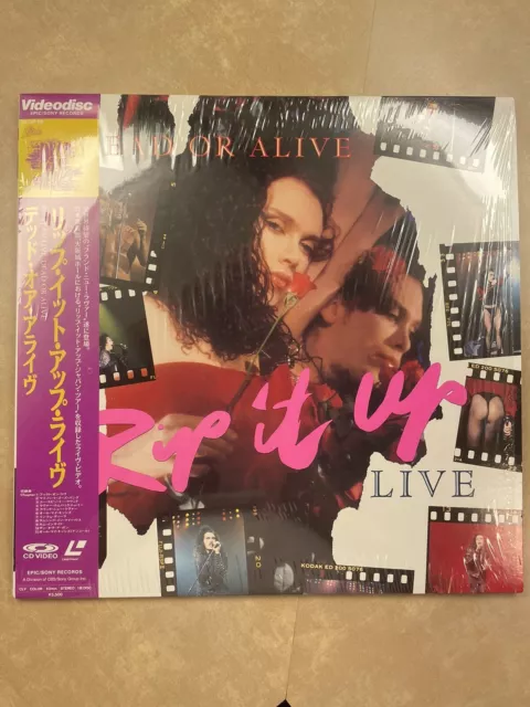 DEAD OR ALIVE/Pete Burns JAPANESE Laser Disc w/OBI Rip It Up: Live In Japan