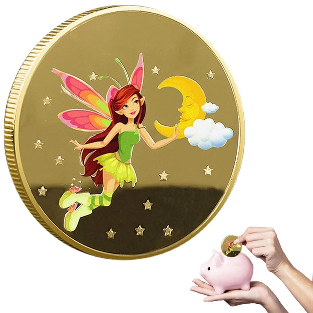 New Tooth Fairy Coin Sturdy Tooth Flower Fairy Commemorative Coin For Girls Gift