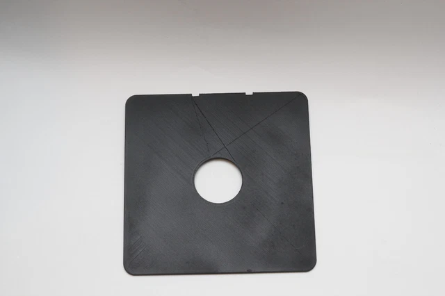 Planchette Porte-objectif Graflex Pacemaker 4x5 Pour Speed/Crown Graphic - Noir - Occasion