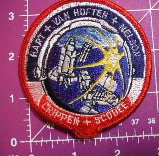 NASA SPACE SHUTTLE STS-41C commemorative mission patch 3" round $6.50 ...