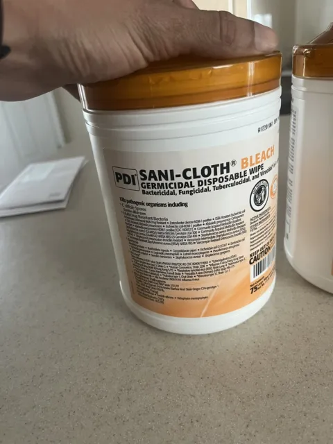 PDI BLEACH Sani-Cloth disinfect