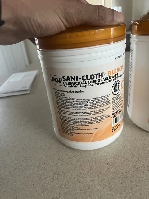 PDI BLEACH Sani-Cloth disinfect