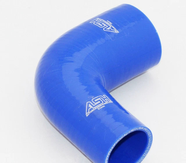 Tuyau Silicone Coude 45 Degrés 40mm Universel - Renfort Refroidissement Moteur Voiture Bleu