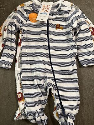 Baby Animals Lion Bodysuit Just One You made by carter's Gray/white NB