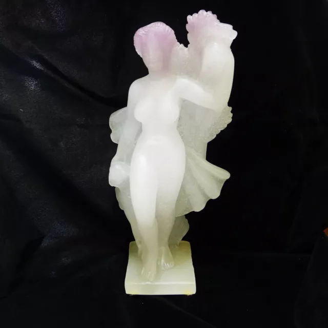 Daum Pate De Verre Andre Deluol Pastoral Sculpture Nude Goddess Limited edition