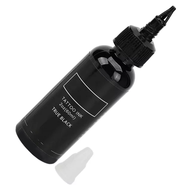 Pigmento de tinta para tatuaje (negro) 60 ml fácil colorear seguridad excelente pigmentación SLS