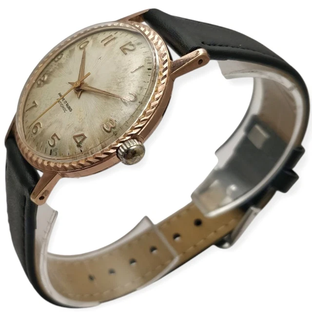 Montre Vintage Solo 34mm Années 60 - Mécanique, Calibre Lorsa 238, Bracelet Cuir - Occasion