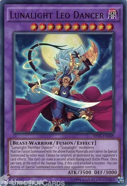 SHVI-EN048 Lunalight Leo Dancer Super Rare UNL Edition Mint YuGiOh Card