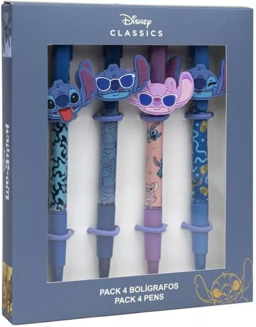 LILO E STITCH Set 4 Penne Stitch E Angel Film Disney Alieno Blu Gadget  Scuola EUR 15,90 - PicClick IT