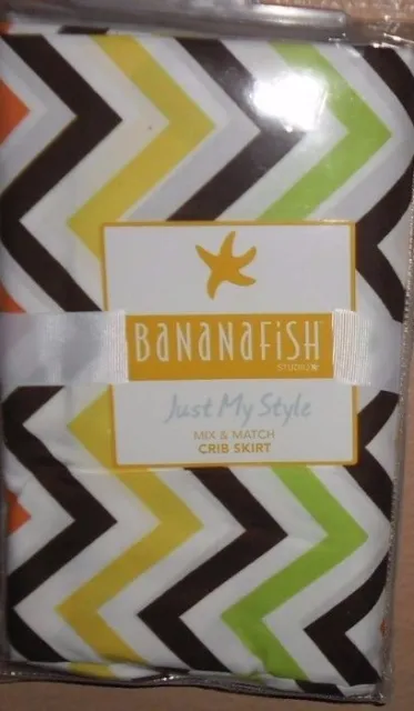 Bananafish Must My Style Mix & Match Baby Nursery Crib Skirt New!