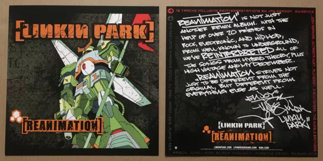 LINKIN PARK Rare 2002 SET 2 PROMO POSTER FLAT for Reanimation CD USA MINT 12 x12