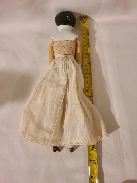 Antique 12 in. Bisque Doll Cloth Body Porcelain Limbs & Head  DOROTHY 18