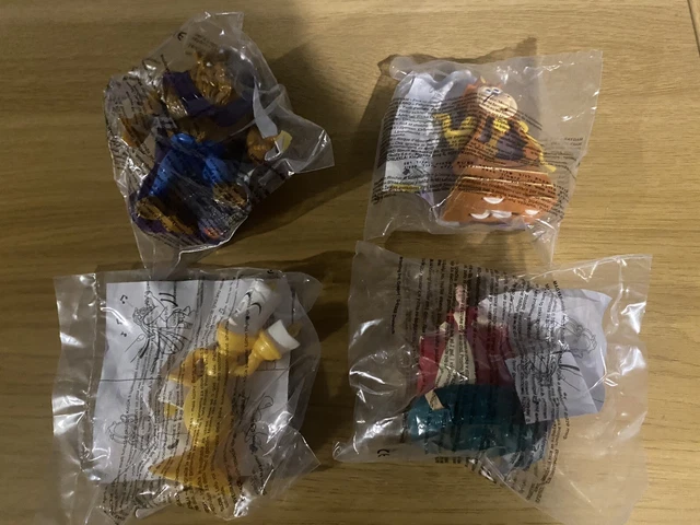 Beauty and the Beast Disney McDonalds Happy Meal - 4/4 Figures Set - Sealed 1998