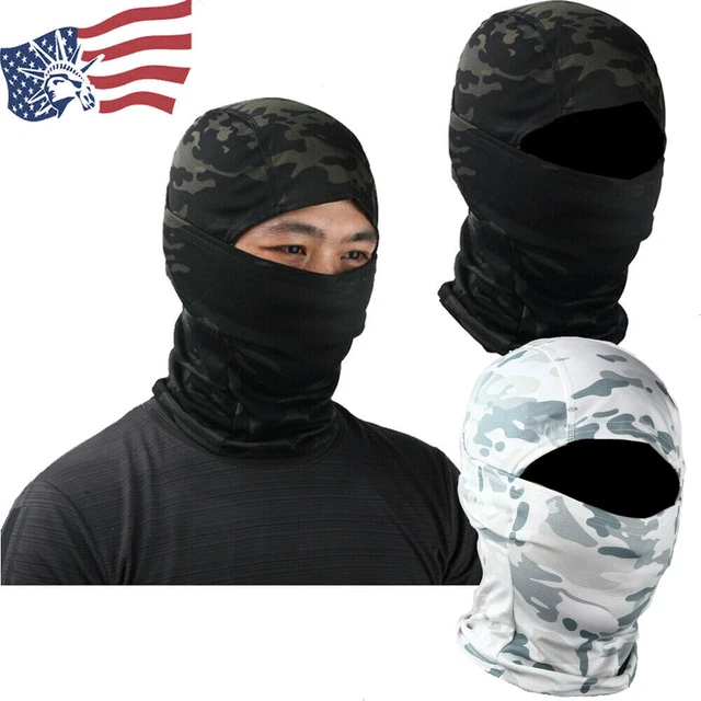 2Pack Tactical Camo Hunting Full Face Mask UV Protection Balaclava for Men Women