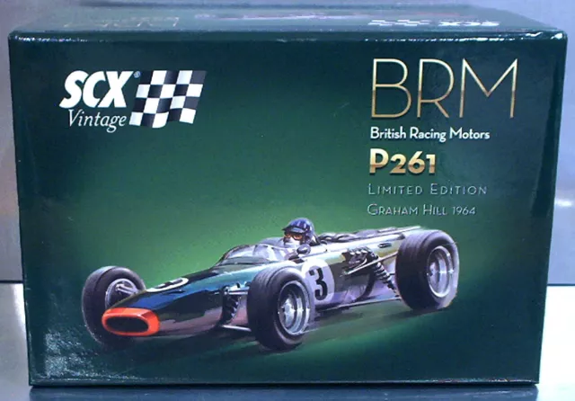 Scx  Brm P261  1° Monaco Gp 1964  Graham Hill  62550  Slotcar  1:32  M/B/L.e.