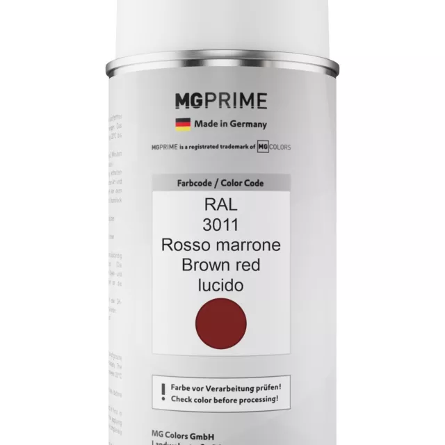RAL 3011 Rosso marrone Bomboletta spray 400 ml lucido asciugatura rapida 2